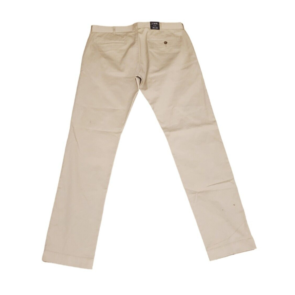 J Crew Flex Slim Fit Pants Khaki Chino Straight Leg Pockets Men Size 34x34 NEW - Picture 2 of 5